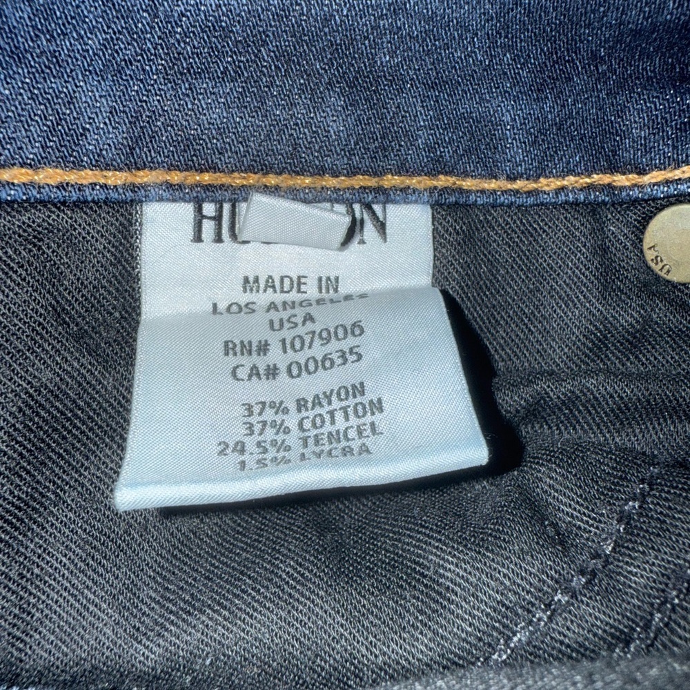 Hudson Jeans Nico Mid-Rise Super Skinny – Dark Denim – Size 25 - Picture 12 of 15